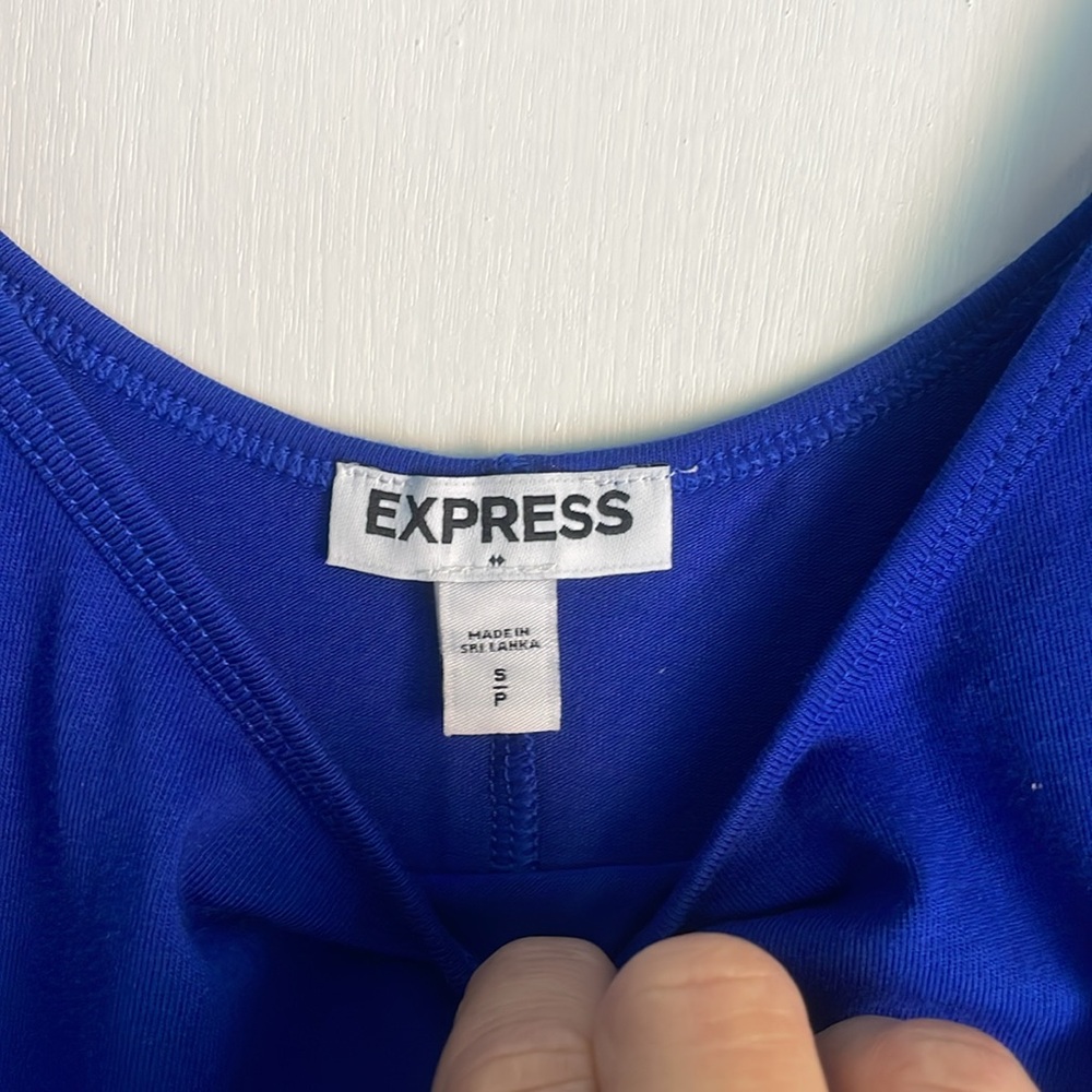 Express Peplum Waist Top Small - Picture 3 of 4